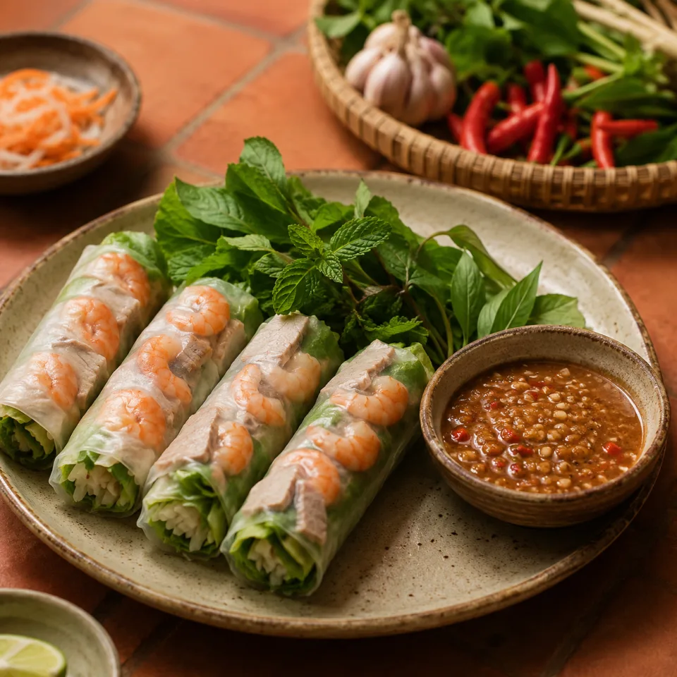 Bàn ăn tại Nguyễn Thị Nhân